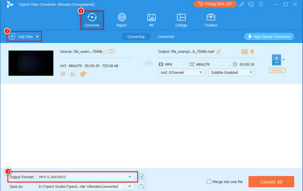 Add File And Choose Format