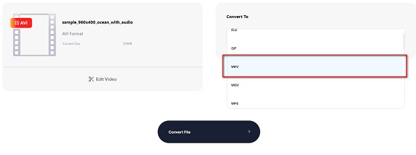 Select MKV File