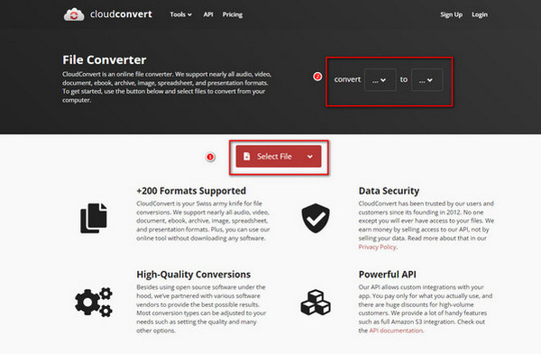 Cloudconvert Select A File