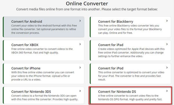 Online Converter Nintendo DS