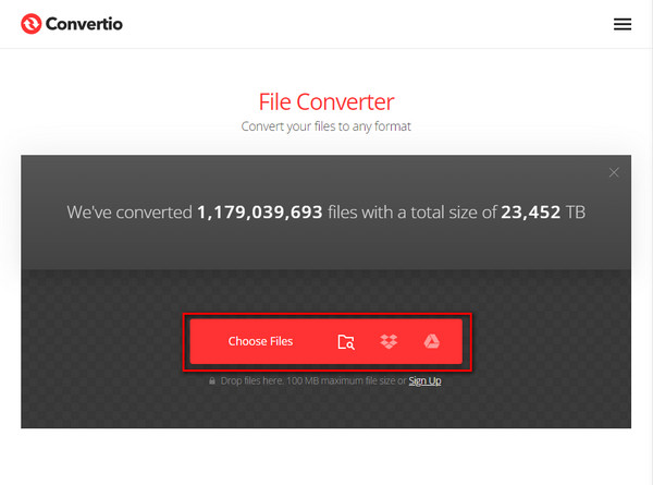 Convertio Choose A File