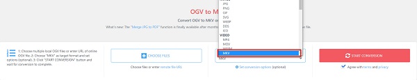 Select Output Format