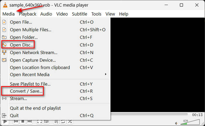 Open Vob File Vlc