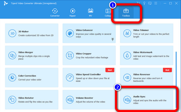 Tipard Toolbox Audio Sync