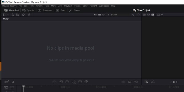 Davinci Resolve Interface