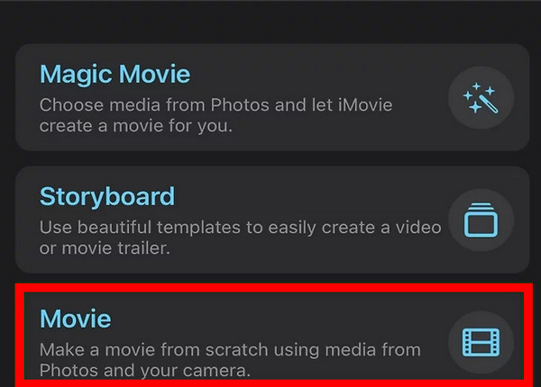 iMovie Create