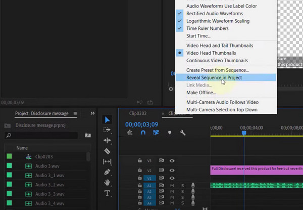 Premiere Pro Rename Sequence