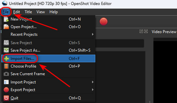 Add Video In Openshot