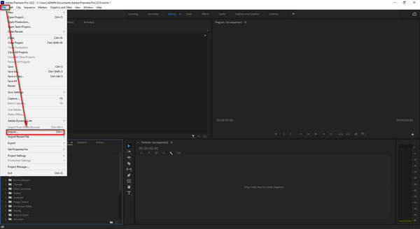 Premiere Pro Add File