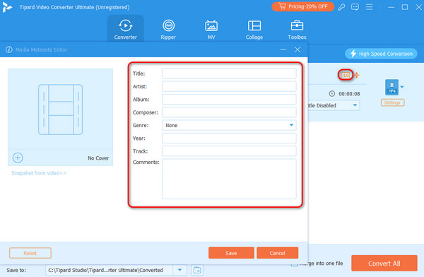 Media Metadata Editor