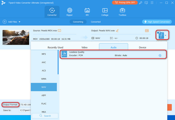 TVCU Output Format