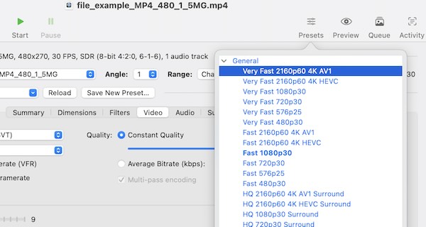 Output Settings