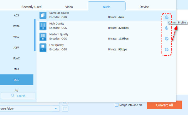 Video Converter Ultimate Custom Profile