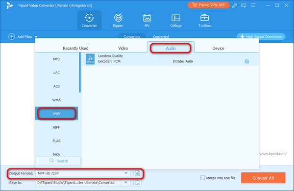 Choose An Output Format