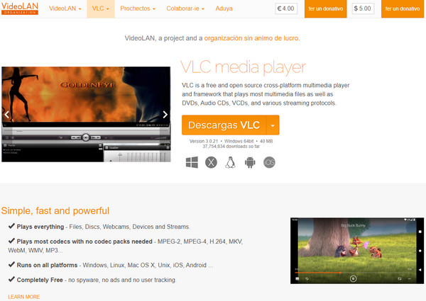 VLC Media Player Official Web