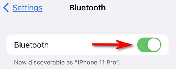 Turn Off Bluetooth Slider