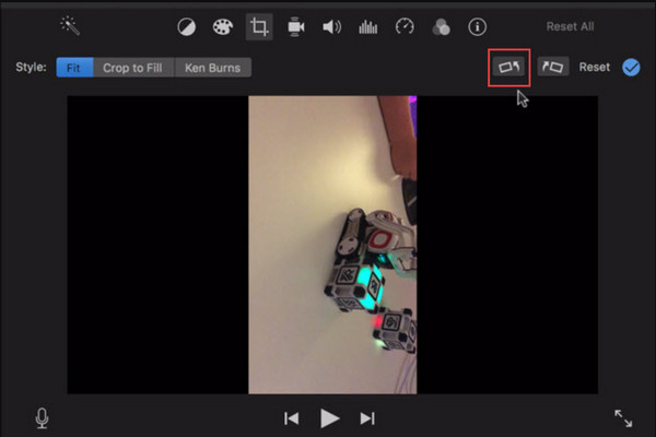 Rotate iMovie Video