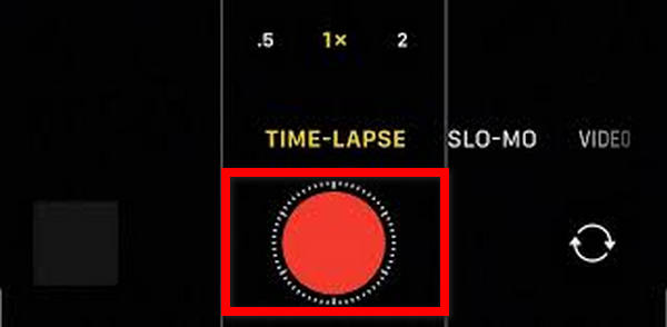 Tap Record Button iPhone Camera