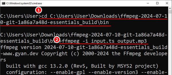 Convert TS to MP3 in Command Line With FFmpeg