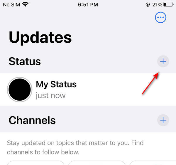 WhatsApp Add Status