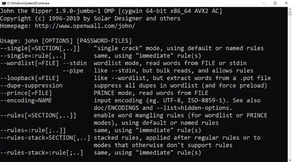 John the Ripper Password Cracker